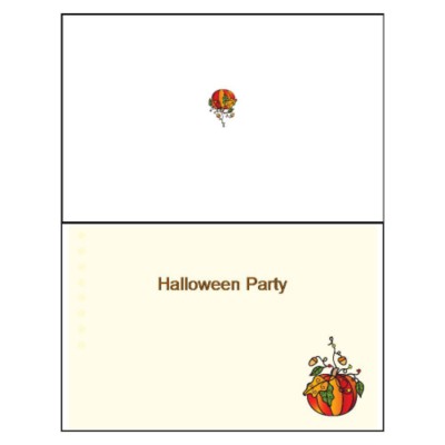 Halloween Half-Fold Greeting Card - Wide