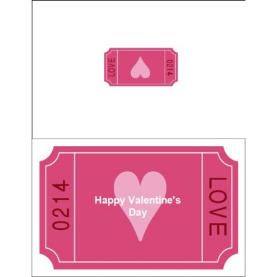 Love Coupon Half-Fold Card - Wide