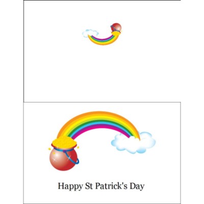 Pot o' Gold Greeting Card, 1 per sheet
