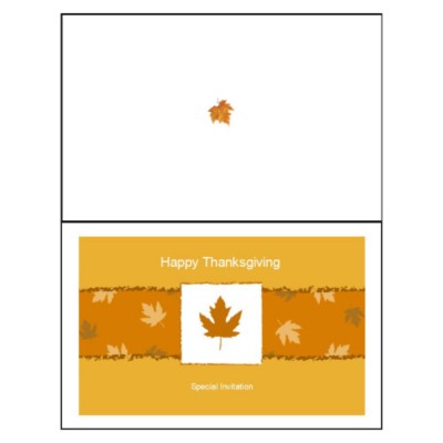 Fall Leaves Half-Fold Greeting Card
