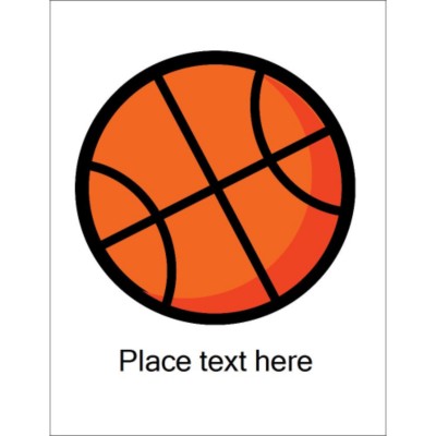 Basketball T-Shirt Transfer, 1 per sheet