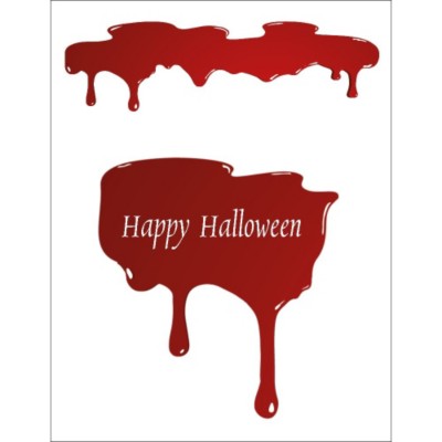 Halloween Dripping Blood T-Shirt Transfer, 1 per sheet
