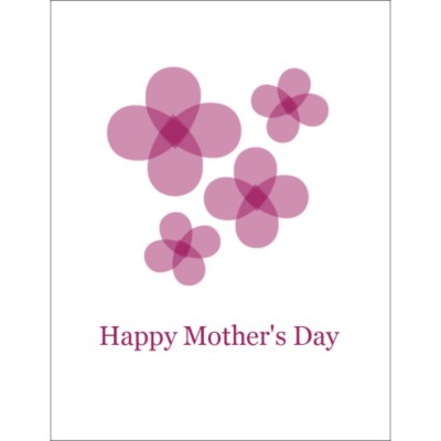 Mother's Day T-Shirt Transfer - 8 1/2 x 11" - 1 per sheet - Red Flowers
