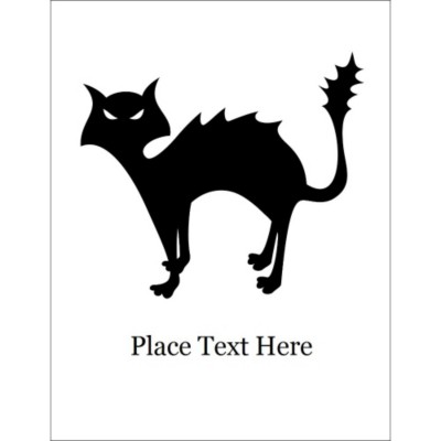 Halloween Cat T-Shirt Transfer, 1 per sheet