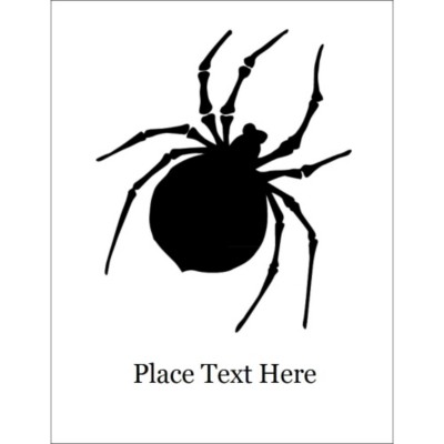 Halloween Spider T-Shirt Transfer, 1 per sheet