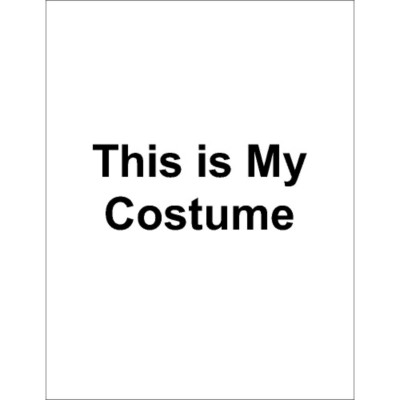 This is My Costume T-Shirt Transfer, 1 per sheet