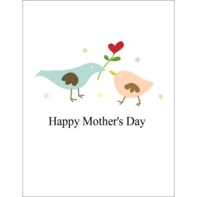 Mother's Day T-Shirt Transfer - 8 1/2 x 11" - 1 per sheet - Birds