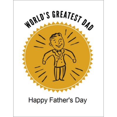 Retro Dad Father's Day T-shirt Transfer, 1 per sheet