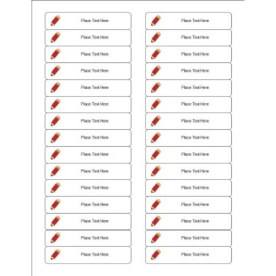School File Folder Labels, 30 per sheet