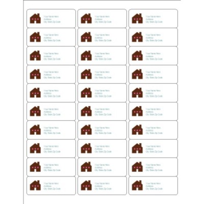 Simple Home Address Label , 30 per sheet