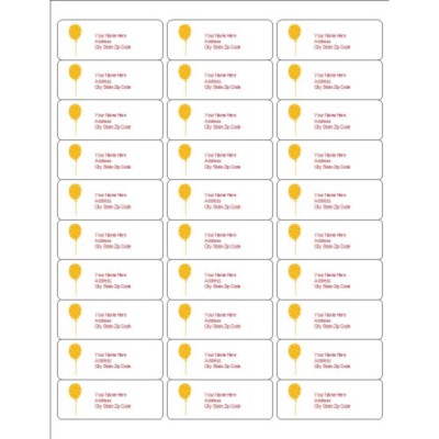 Kids Icons Address Labels, 30 per sheet