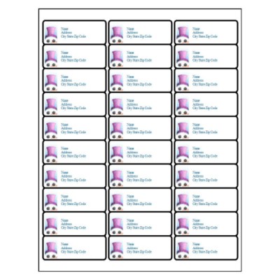 Snowman Face Address Label, 30 per sheet