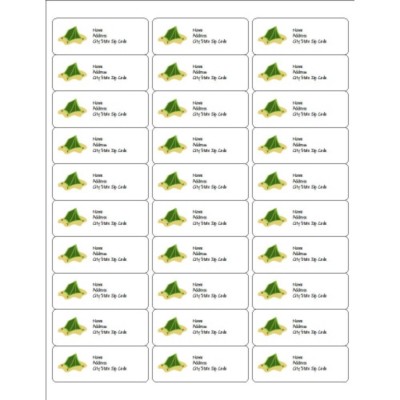 Summer Camp Tent Labels, 30 per sheet
