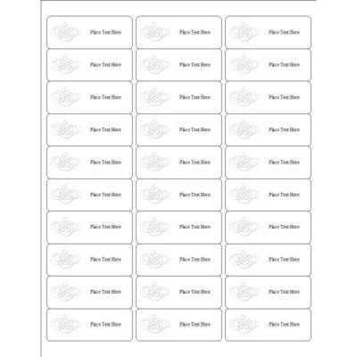 Wedding Monogram High Visibility Labels 30 per sheet