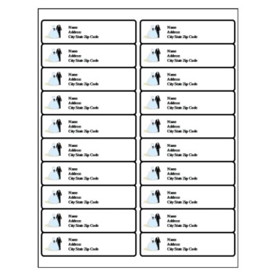 I'm trying to print clear labels for my wedding invitations and the ink