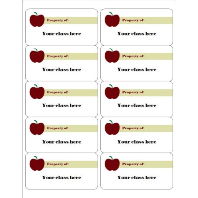 Apples Shipping Label , 10 per sheet