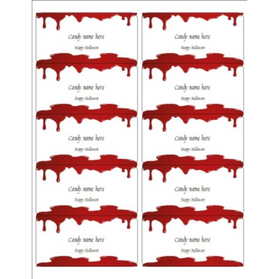 Halloween Dripping Blood Shipping Labels, 10 per sheet