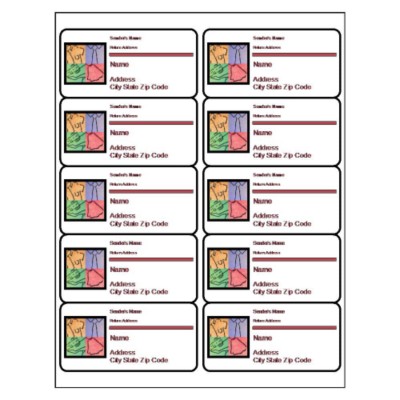 Retail Shipping Label, 10 per sheet