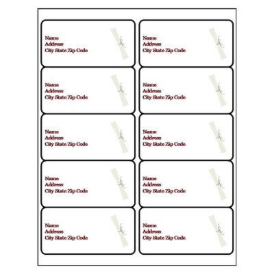 Graduation Shipping Label, 10 per sheet