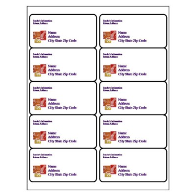 Salon Shipping Label, 10 per sheet