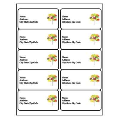 Plants Shipping Label, 10 per sheet