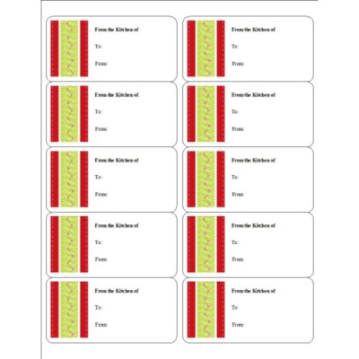 Holiday Stars Labels, 10 per sheet