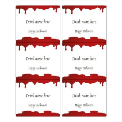 Halloween Dripping Blood Shipping Labels, 6 per sheet