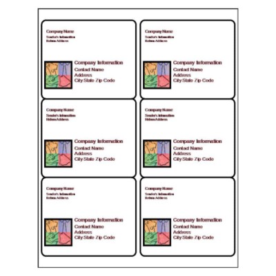 Retail Shipping Label, 6 per sheet