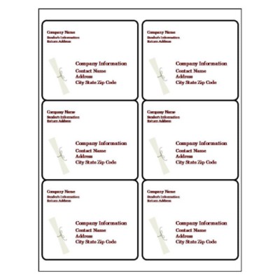 Graduation Shipping Label, 6 per sheet