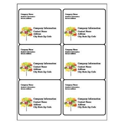 Plants Shipping Label, 6 per sheet