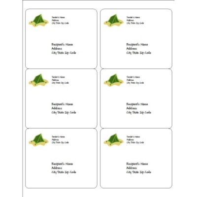 Summer Camp Tent Shipping Labels, 6 per sheet