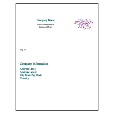 Flower Full Sheet Label