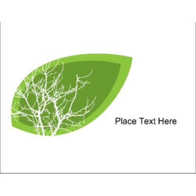 Earth Day Leaf Full Sheet Label, 1 per sheet