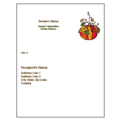 Halloween Full Sheet Label