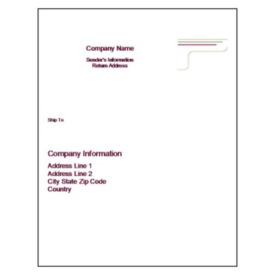 Lines Full Sheet Label