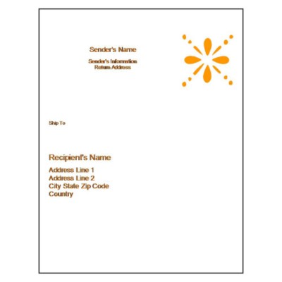 Summer Flowers Full Sheet Label