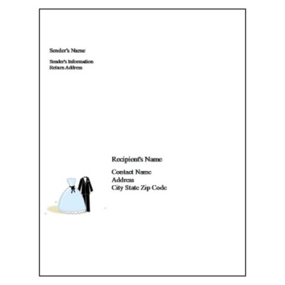 Wedding Full Sheet Label