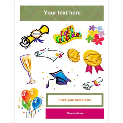 Graduation Clear Sticker Project Paper