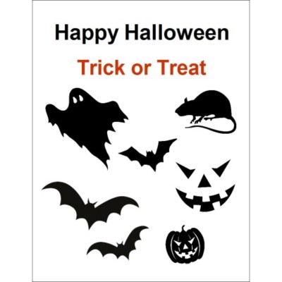 Halloween Designs Clear Sticker Project Paper