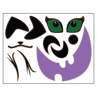 Kitty Pumpkin Sticker Paper