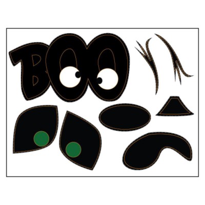 Boo Pumpkin Sticker Paper