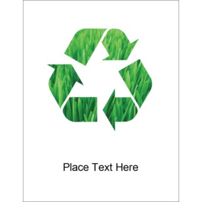 Grassy Recycle Label, 1 per sheet