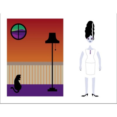 Bride of Frankenstein Monster Magnet, 1 per sheet