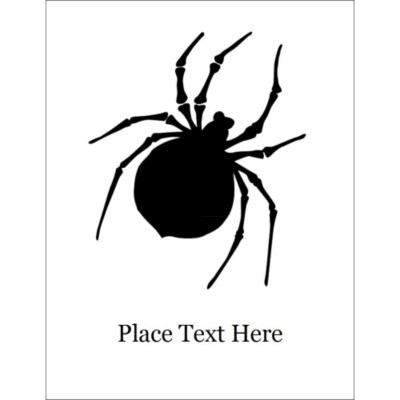 Halloween Spider Dark T-Shirt Transfer, 1 per sheet