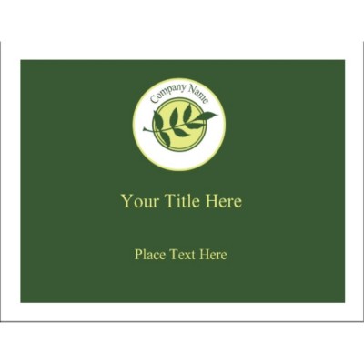 Green Sprig with Background Full Sheet Labels, 1 per sheet