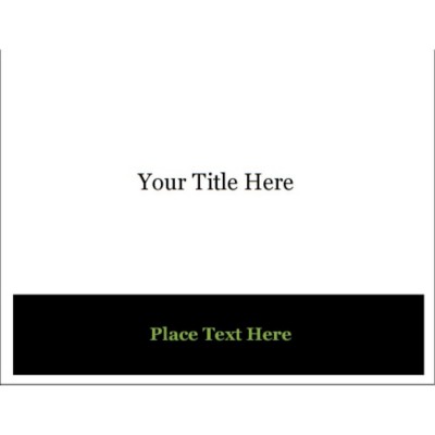 Simple Black Block Full Sheet Labels, 1 per sheet