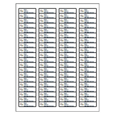 Baby Blocks Return Address Label, 80 per sheet