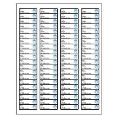 Snowman Return Address Label, 80 per sheet