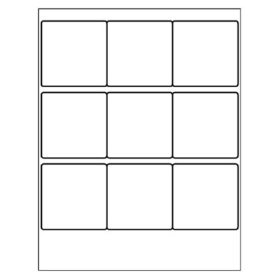 3-1/2 Diskette Label, 9 per sheet