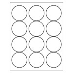 Larger View / More Images. Round Label, 12 per sheet, 5294. Avery Blank Templates for Microsoft Word